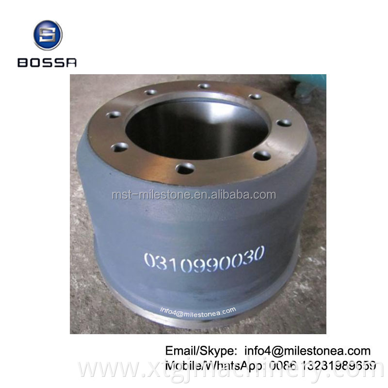 Manufacture truck axle parts brake drum 0310990030